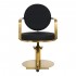 Gabbiano hairdressing chair Arras gold black