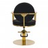 Gabbiano hairdressing chair Arras gold black