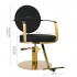 Gabbiano hairdressing chair Arras gold black