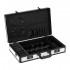 Barber's suitcase, black and white