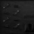 Barber's suitcase, black and white