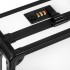Barber's suitcase, black and white