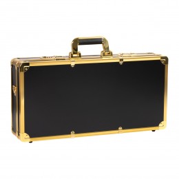 Black and gold barber suitcase