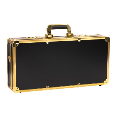 Black and gold barber suitcase