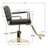 Gabbiano Prato hairdressing chair gold - black Gabbiano Prato hairdressing chair gold - black