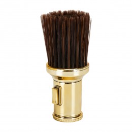 Barber's neck brush with talc dispenser Barber's neck brush with talc dispenser