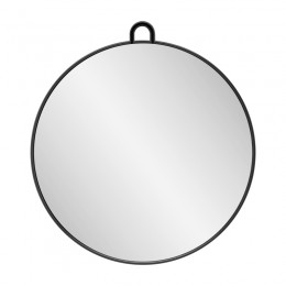 Round hairdressing mirror Q-29 black