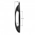 Round hairdressing mirror Q-29 black