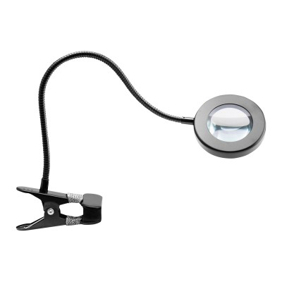 LED Snake Ring Desk Magnifying Glass Lamp Black LED Snake Ring Desk Magnifying Glass Lamp Black