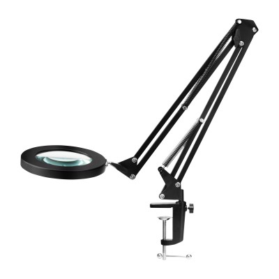 Glow 308 LED Tabletop Magnifying Glass Lamp Black USB Glow 308 LED Tabletop Magnifying Glass Lamp Black USB