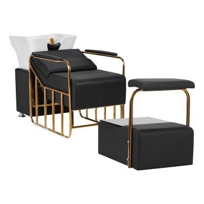 Gabbiano Mayka hairdressing wash station gold black