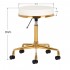 Cosmetic stool H4 gold white