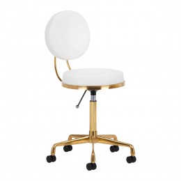 Cosmetic stool H5 gold white