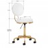 Cosmetic stool H5 gold white