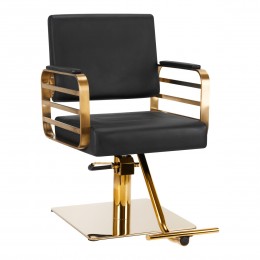 Gabbiano hairdressing chair Avila gold black