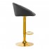 4Rico Bar stool QS-B16G velvet grey