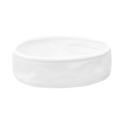 Cosmetic headband velvet white