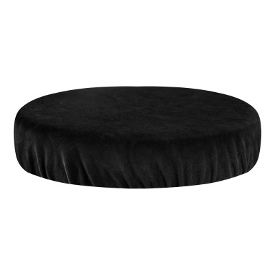 Stool cover velvet black