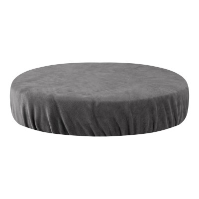 Stool cover velvet grey