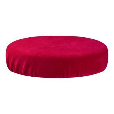 Stool cover velvet fuchsia