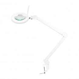 Glow 8021 LED magnifying glass lamp for countertop, adjustable light color