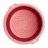 Folding pink pedicure bowl