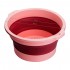 Folding pink pedicure bowl