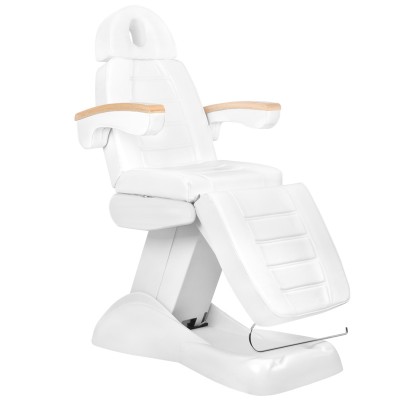 Electric cosmetic chair Lux white heated