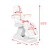Electric cosmetic chair Lux white heated