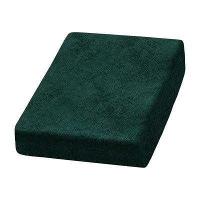 Bottle green terry sheet