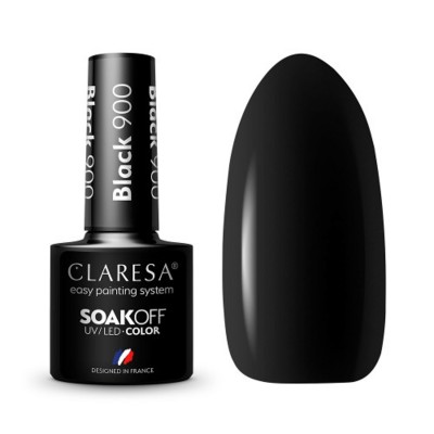CLARESA Hybrid nail polish BLACK 900 -5g