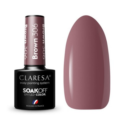 CLARESA Hybrid varnish BROWN 306 -5g