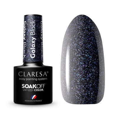 CLARESA Hybrid nail polish Galaxy Black 5g