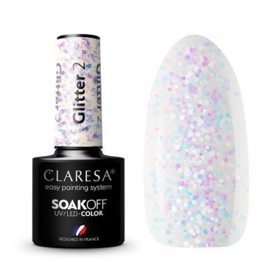 CLARESA Hybrid nail polish GLITTER 2 -5g CLARESA Hybrid nail polish GLITTER 2 -5g