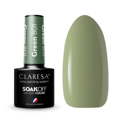 CLARESA Hybrid varnish GREEN 801 -5g