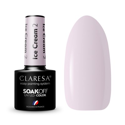 CLARESA hybrid varnish Ice cream 2 -5g CLARESA hybrid varnish Ice cream 2 -5g