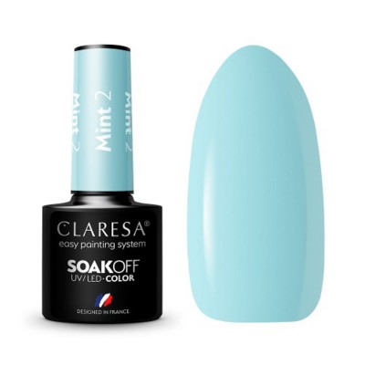 CLARESA Hybrid nail polish MINT 2 -5g CLARESA Hybrid nail polish MINT 2 -5g