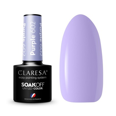 CLARESA Hybrid nail polish PURPLE 602 -5g