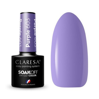 CLARESA Hybrid nail polish PURPLE 603 -5g