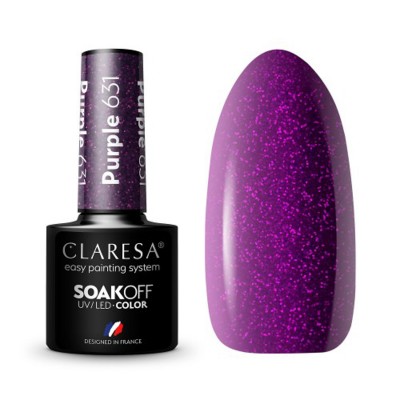 CLARESA Hybrid nail polish PURPLE 631 -5g