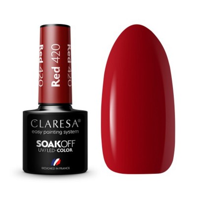 CLARESA Hybrid nail polish RED 420 -5g