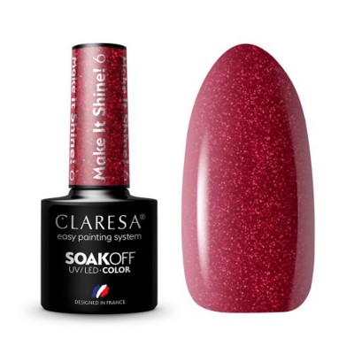 CLARESA Hybrid Nail Polish Make It Shine! 6 -5g CLARESA Hybrid Nail Polish Make It Shine! 6 -5g