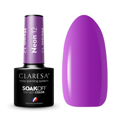 CLARESA Hybrid nail polish NEON 12 -5g CLARESA Hybrid nail polish NEON 12 -5g