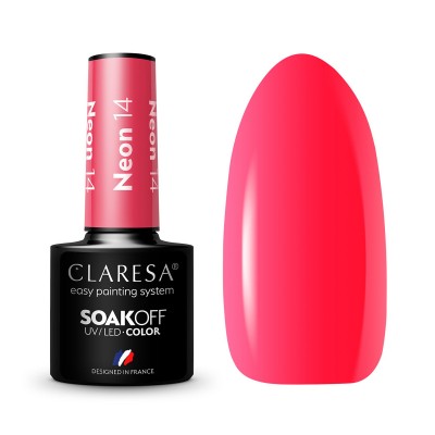 CLARESA Hybrid nail polish NEON 14 -5g CLARESA Hybrid nail polish NEON 14 -5g