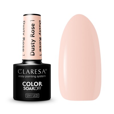 CLARESA Hybrid varnish DUSTY ROSE 1 -5g