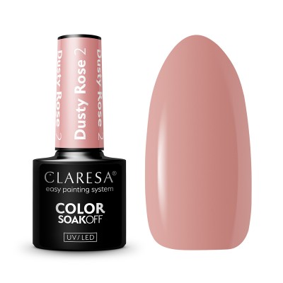 CLARESA Hybrid varnish DUSTY ROSE 2 -5g