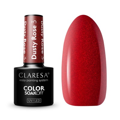 CLARESA Hybrid varnish DUSTY ROSE 3 -5g