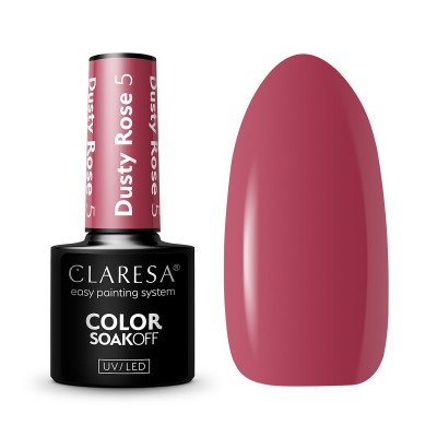 CLARESA Hybrid varnish DUSTY ROSE 5 -5g
