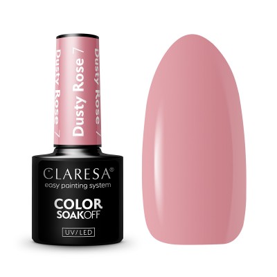 CLARESA Hybrid varnish DUSTY ROSE 7 -5g