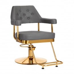 Gabbiano Granada hairdressing chair gold gray
